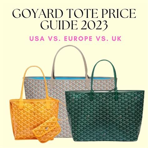 goyard backpack price 2023|goyard tote price 2023.